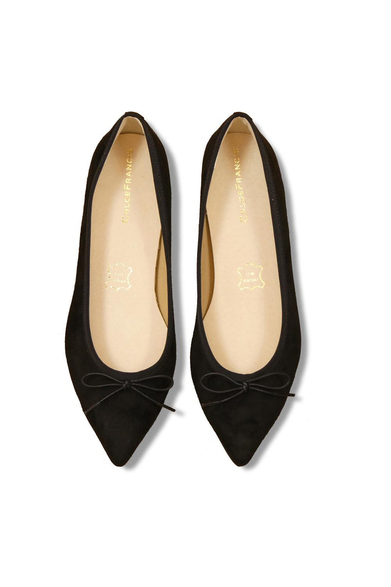 black point toe flats