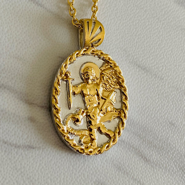 Blessed & Dressed Archangel Michael Medal – Hoodoo Moses