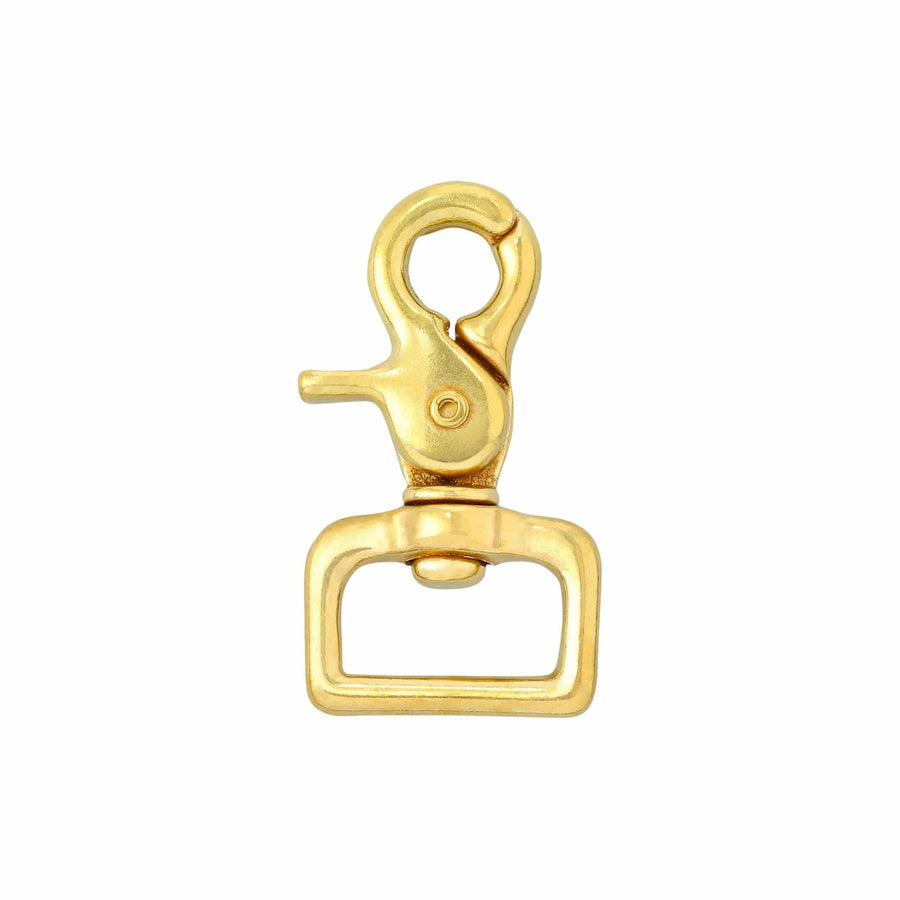 Heavy duty gold solid brass small trigger snap swivel snap hook ,8mm 1 –  DMleather