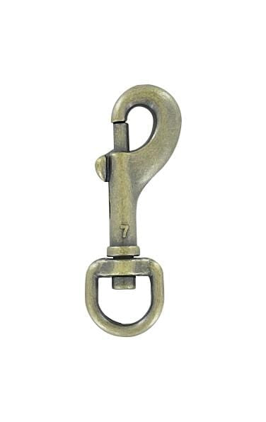 5/8 Antique Brass, Bolt Swivel Snap Hook, Zinc Alloy, #P-1785-ANTB