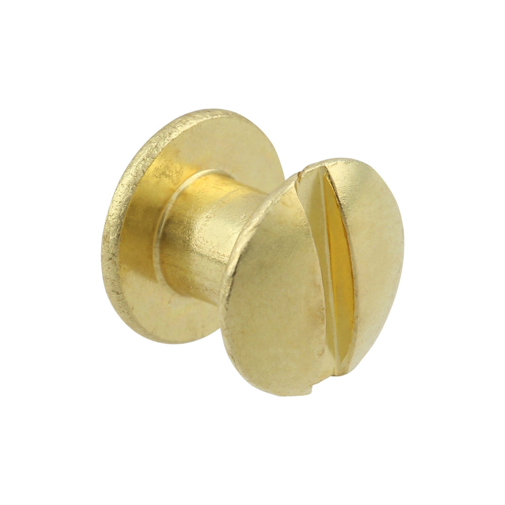 Ohio Travel Bag-Fasteners-1/4 Antique Brass, Flat Top Chicago Screw, Solid  Brass, #P-2334-ANTB-$0.65