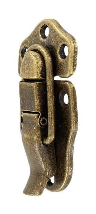 Ohio Travel Bag Trunk Lock, 3-1/2 inch, Antique Brass Finish, Steel, G-1-ANTB