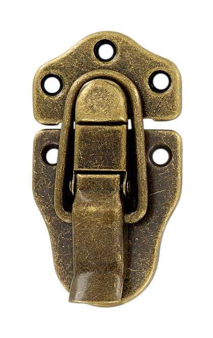 Ohio Travel Bag Trunk Lock, 3-1/2 inch, Antique Brass Finish, Steel, G-1-ANTB