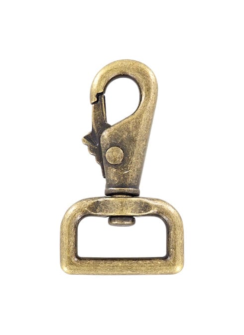 Ohio Travel Bag-Swivel Snaps-1 1/2 Antique Brass, Lever Swivel Snap Hook,  Zinc Alloy-PK4, #P-2831-ANTB-$13.80