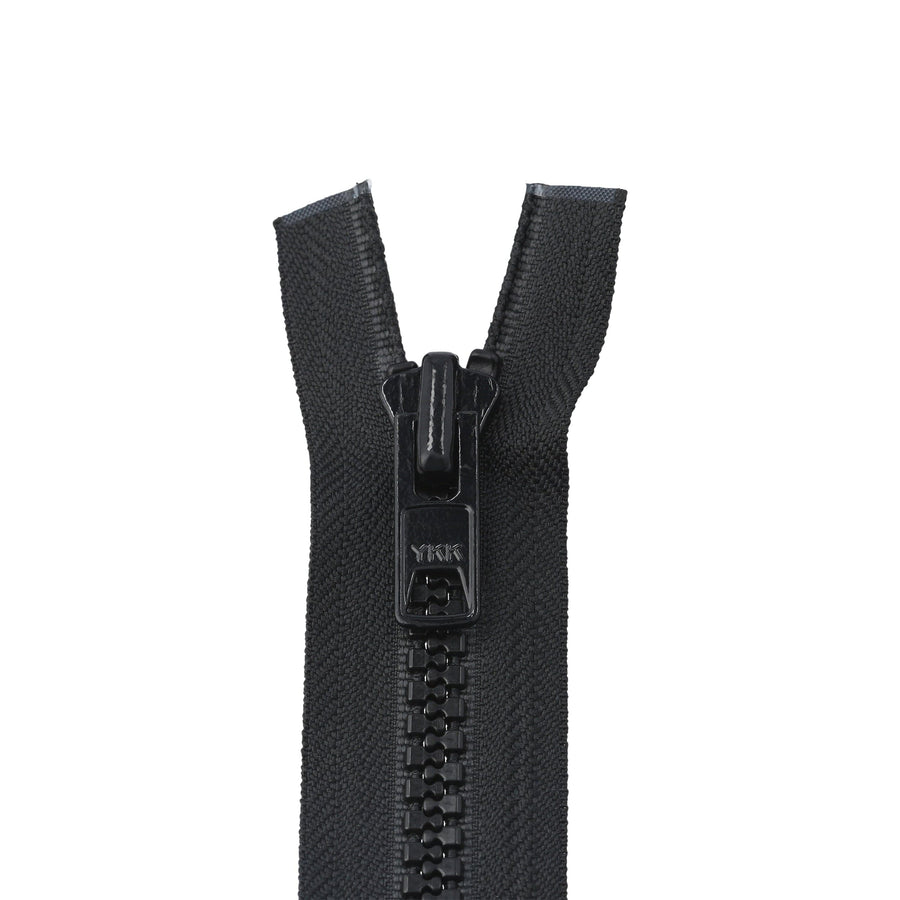 34 10VS YKK Vislon 2-Way Open Zipper - Black