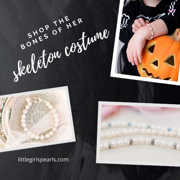 skeleton pearl bracelets for Halloween Costumes.