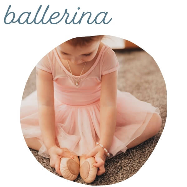 ballerina halloween costume with pearls.