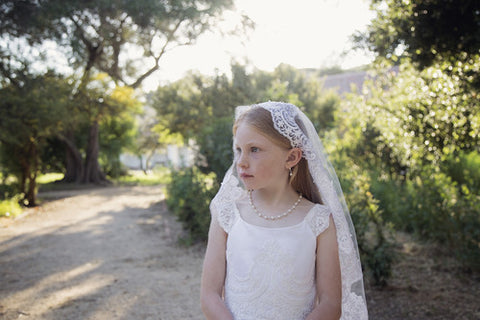 Girl on her communion day.