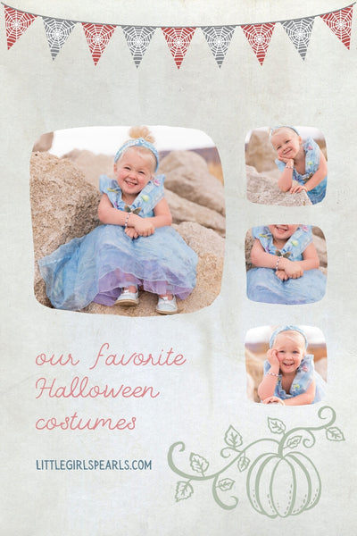 Our very favorite halloween costumes with pearls - blue princess fairy godmother.