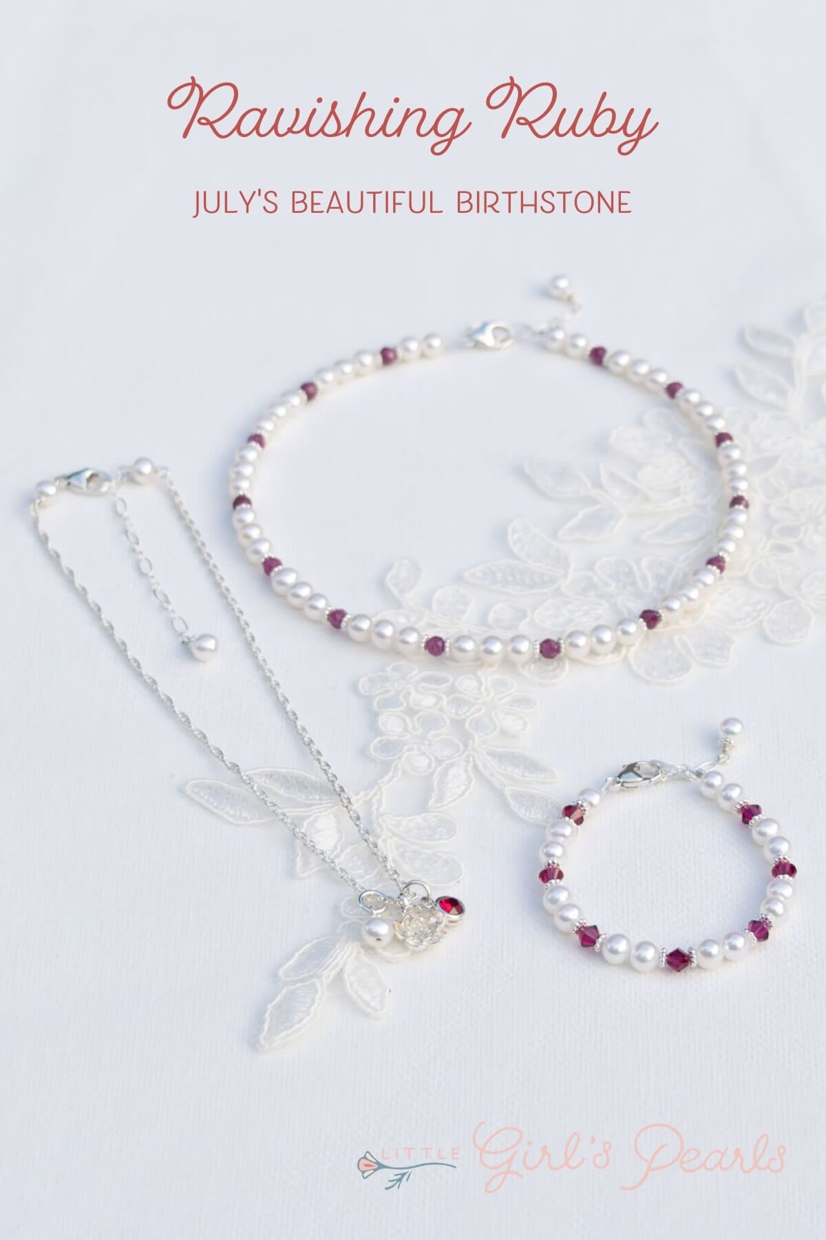 july's ravishing ruby birthstone - jewelry for girls.