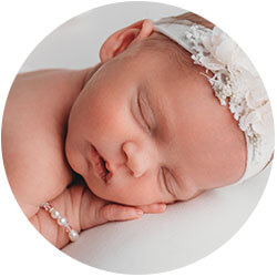 Heirloom real pearl baptism jewelry for girls.