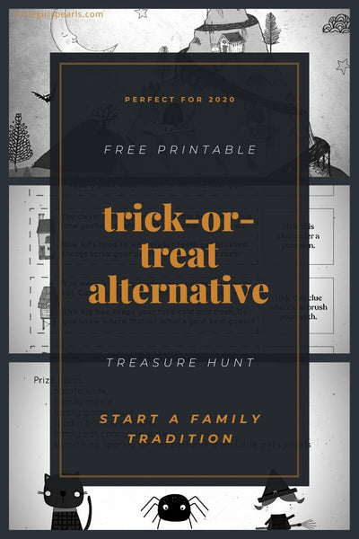 Free printable trick-or-treat halloween alternative for 2020.