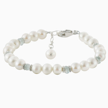 pearl christening bracelet