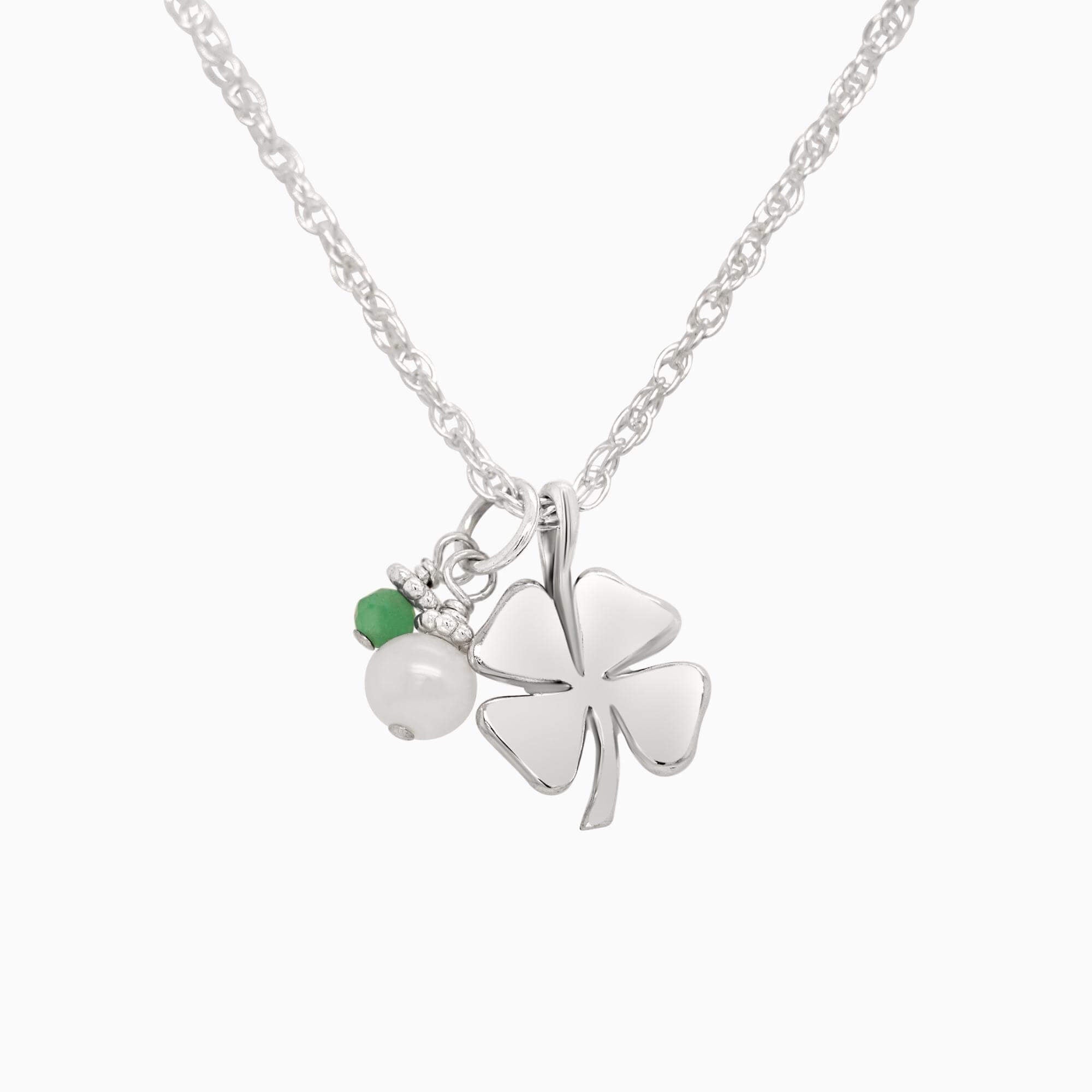 Jewelry Trends Sterling Silver Filigree Cubic Zirconia Lucky Clover Pe |  Jewelry Trends