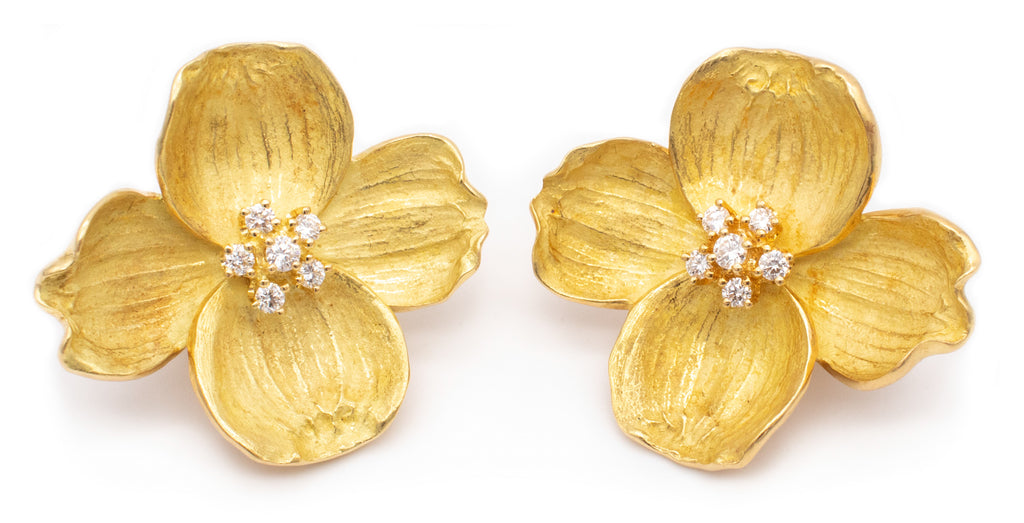 tiffany dogwood earrings