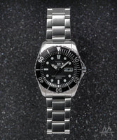 Seiko 'Sea Urchin' Black Automatic Divers Watch SNZ17J1 (JDM) – MKS Nato  Straps