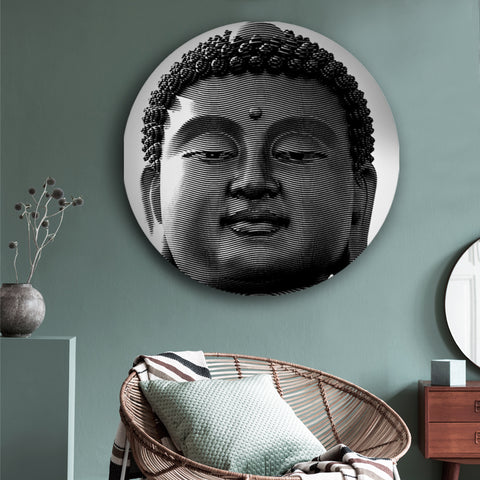 Tranquil Eyes of Buddha Canvas