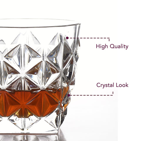 Crystal Diamond Cut Glass