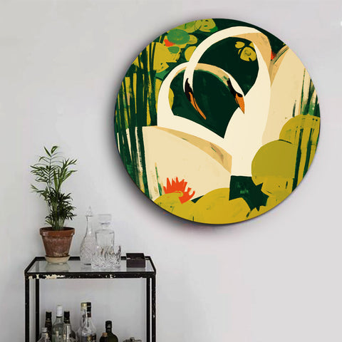 Pair of Mute Swans Canvas