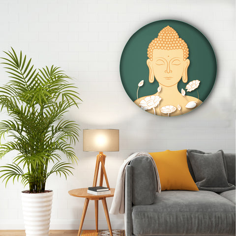 Gautam Buddha in Prayer Canvas