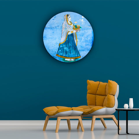 Simply Royal Lady in Blue Canvas