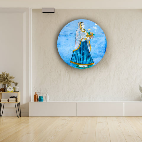 Simply Royal Lady in Blue Canvas