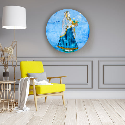 Simply Royal Lady in Blue Canvas