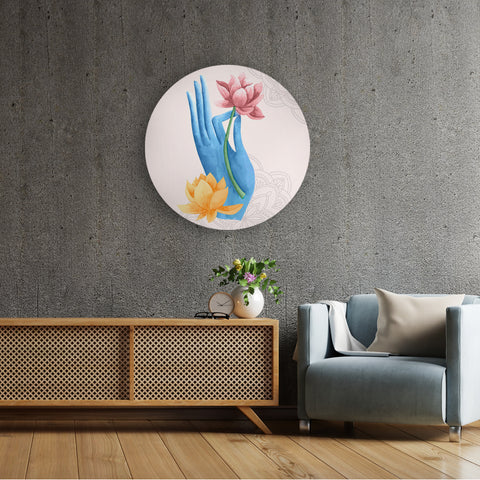 Lively Lotus and Colors Canvas