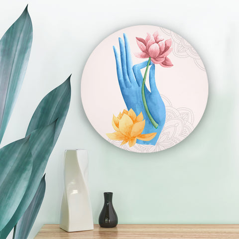 Lively Lotus and Colors Canvas