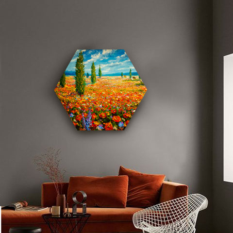 Spring Field with Cyprus Canvas