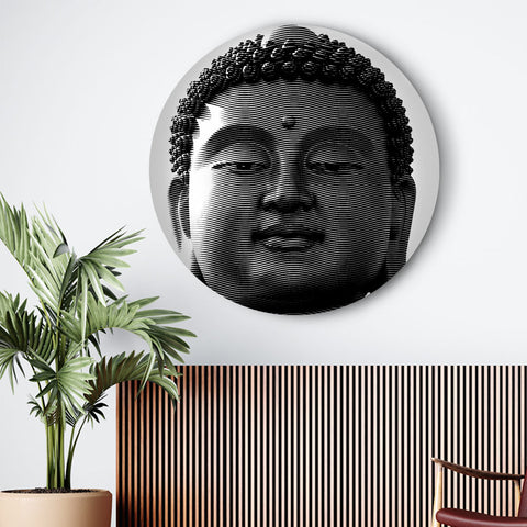 Tranquil Eyes of Buddha Canvas