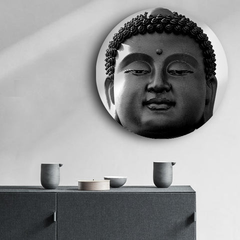 Tranquil Eyes of Buddha Canvas