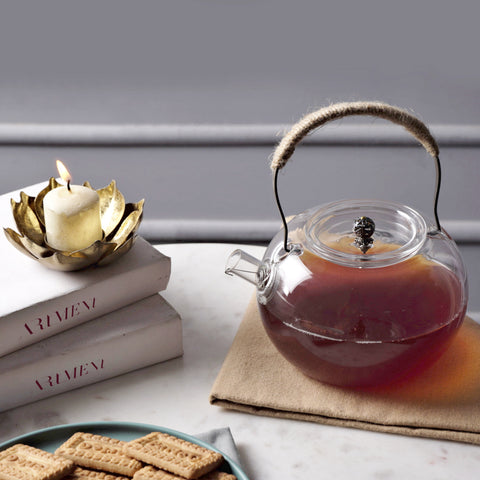 Minimalist Sublime Glass Tea Pot