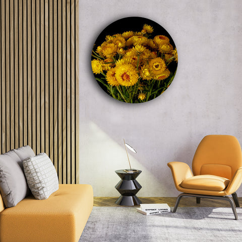 Yellow Mums of Fall Canvas