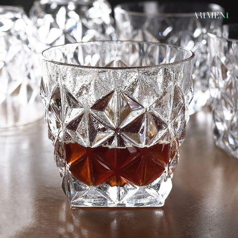 Crystal Diamond Cut Glass