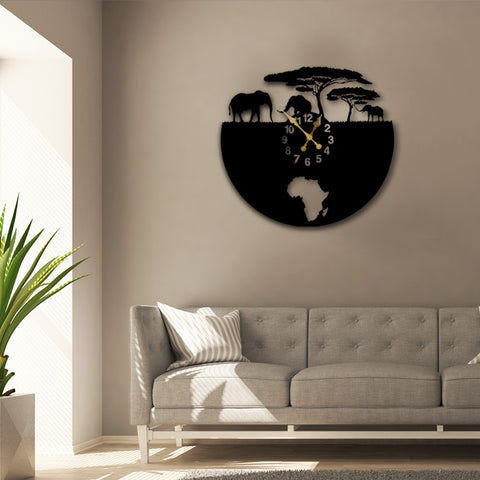 Surreal Jungles of Africa Wall Clock