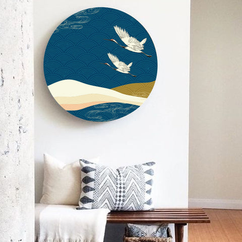 Swans in Flight Canvas