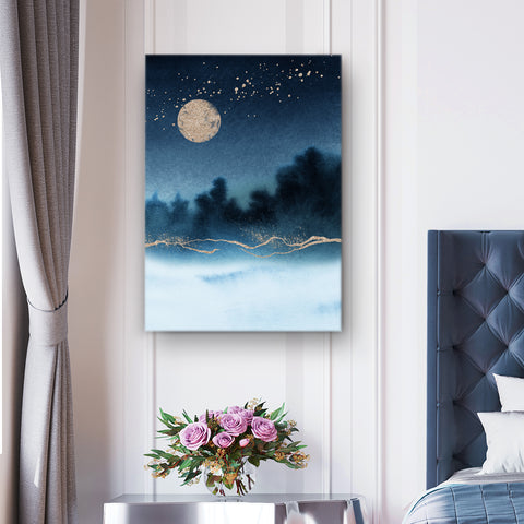 Mystical Blues of the Night Canvas