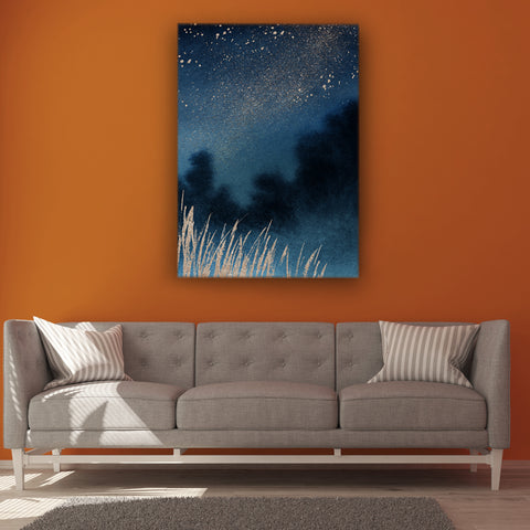 Mystical Blues of the Night Canvas