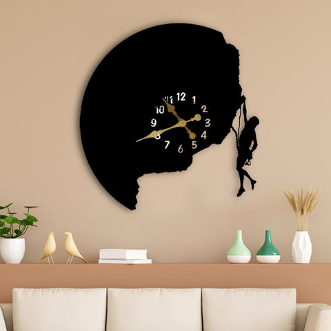 Modern Art Rock Climber Wall Clock