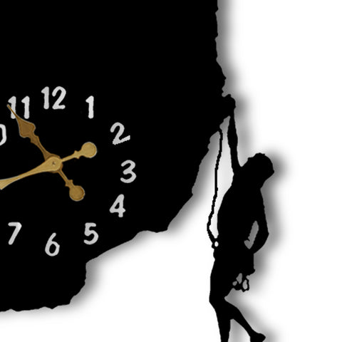 Modern Art Rock Climber Wall Clock