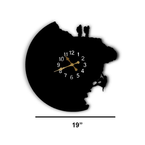 Modern Art Mountain Climbers Wall Clock