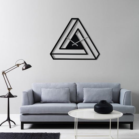 Minimalist Infinite Triangle Wall Clock