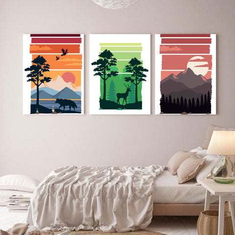 Vividly Painted Landscape Canvas