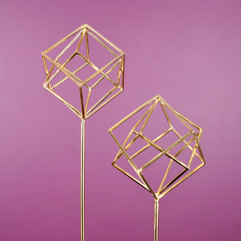 Art Deco Playful Cubes Table Decor