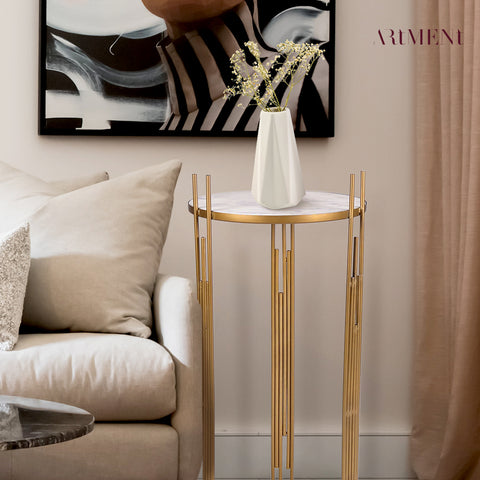 Modern Art Luxury Marble Side Table