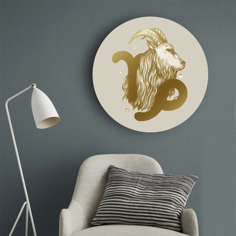 Golden Capricorn Canvas