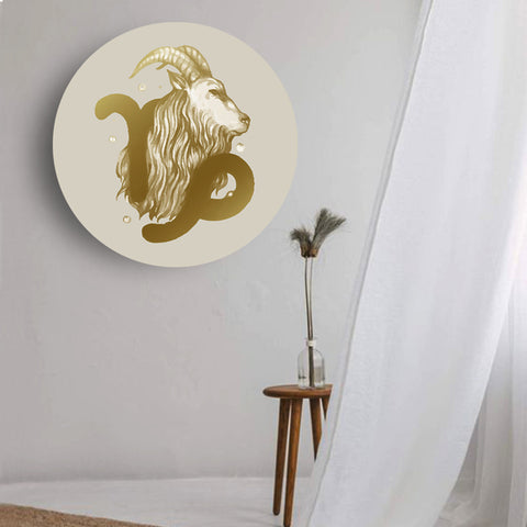 Golden Capricorn Canvas