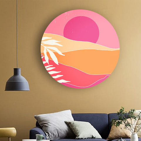 Hues of Pink Landscape Canvas