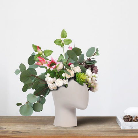 Surreal Flower Head Planter